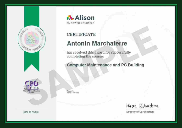certification maintenance informatique